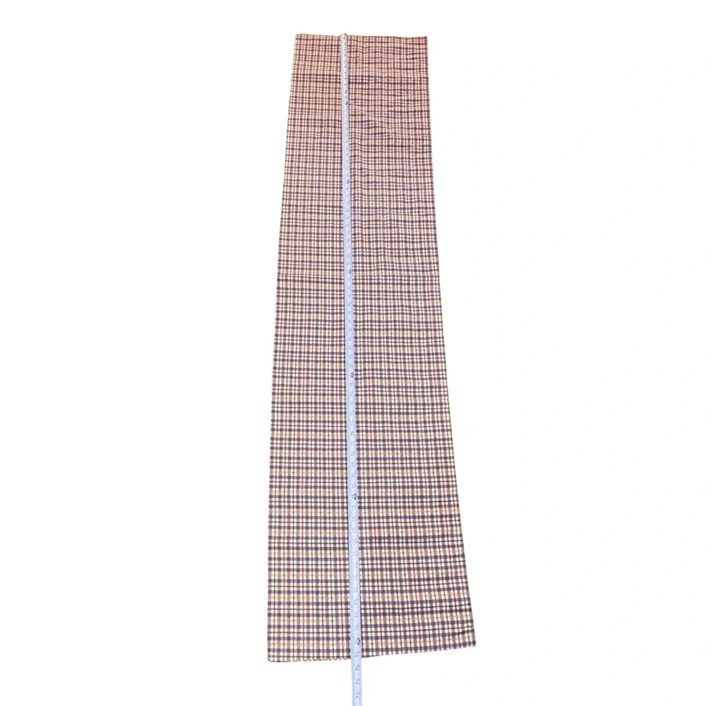 Vintage Set Of 3 Longaberger‎ Blueberry Plaid Curtain Valances 72x18